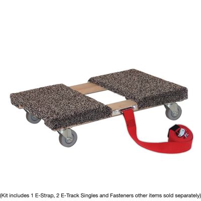 Image showing  E-Track Single Wood Dolly Strap Anchor Kit with 2 in. x 16 ft. Cam, 3,000 lb.