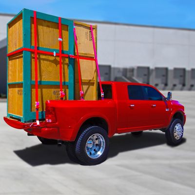 Image showing  E-Track Single Truck & Trailer Anchor Kit with 2 in. x 16 ft. Ratchet Strap, 4,400 lb.