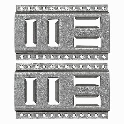 Snap-Loc E-Track 8 in. USA Galvanized Steel, 2 pk.