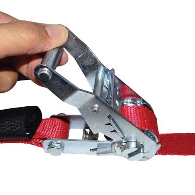 Image showing  1 in. x 8 ft. S-Hook Strap Tie-Down with Ratchet, 2,500 lb. 2 pk.