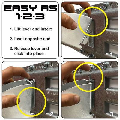 Image showing  E-Track Wood Beam End Socket with Hinge, 2 pk.