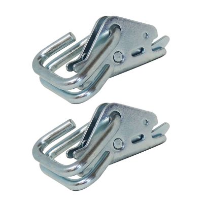 Snap-Loc E-Track Hook-Ring Adapter For Hook-Straps, Rope, Cable 2 pk.