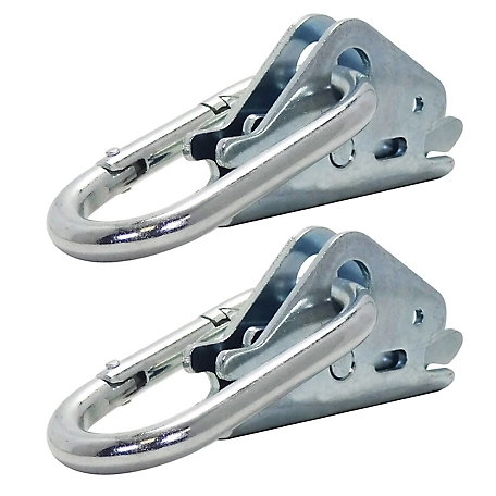Snap-Loc E-Track Snap-Hook Carabiner Tie-Down For Rope, Cable, 2 pk.