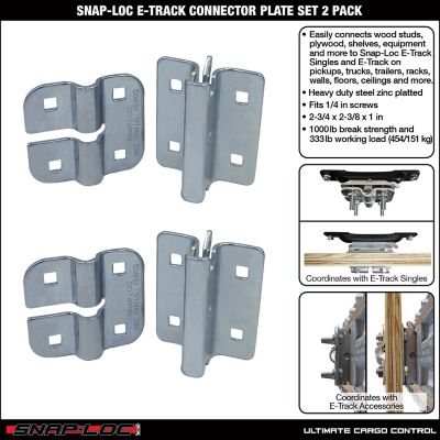 Image showing  E-Track Connnector Plate Set, 2 pk.