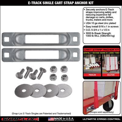 Image showing  E-Track Single Cart Strap Anchor Kit