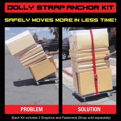 Image showing  E-Track Single Wood Dolly Strap Anchor Kit