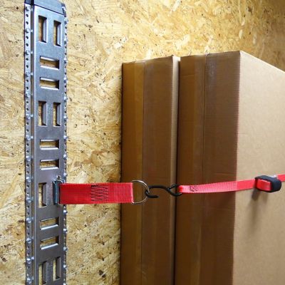 Image showing  2 in. x 9 in. E-Track D-Ring Multi-Purpose Tie-Down Strap, 3,000 lb. 2 pk.