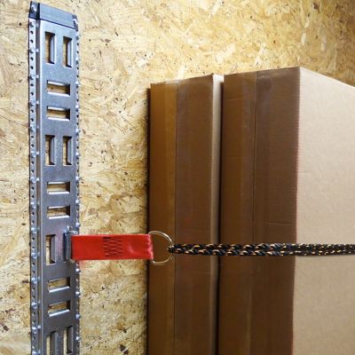 Image showing  2 in. x 9 in. E-Track D-Ring Multi-Purpose Tie-Down Strap, 3,000 lb. 2 pk.