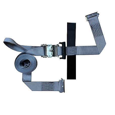 Snap-Loc 2 in. x 16 ft. E-Track Tie-Down Strap with Ratchet Gray Import, 4,400 lb.