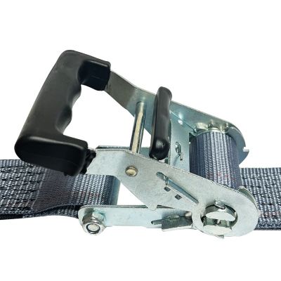 Image showing  2 in. x 16 ft. E-Track Tie-Down Strap with Ratchet Gray Import, 4,400 lb.