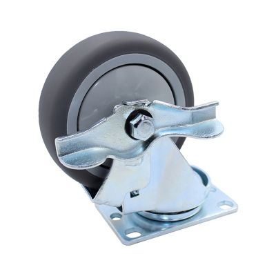 Snap-Loc 300 lb. Caster 4 in. General Purpose Thermoplastic Swivel-Brake