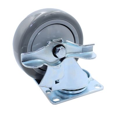 Snap-Loc 375 lb. Caster 4 in. Industrial Strength Polyurethane Swivel-Brake