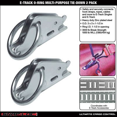 Image showing  E-Track O-Ring Multi-Purpose Tie-Down, 2 pk.