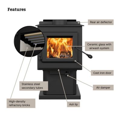 Image showing  1200 sq. ft. Blue Ridge 100 Wood Stove, ESW0001