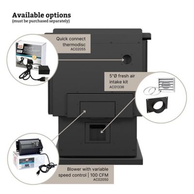 Image showing 8 th Englander 2000 sq. ft. Blue Ridge 300P Wood Stove, ESW0007