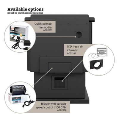 Image showing 8 th Englander 2700 sq. ft. Blue Ridge 500 Wood Stove, ESW0012