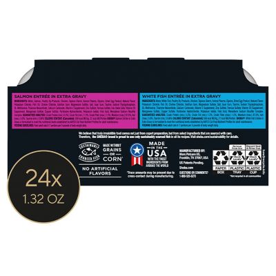 Image showing  Gravy Indulgence Multipack Salmon With Extra Rich Gravy & Whitefish With Extra Rich Gravy, 12 ct.