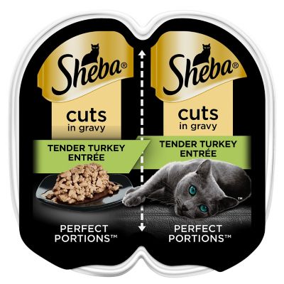 Sheba Turkey Cutsin Gravy, 2.6 oz.