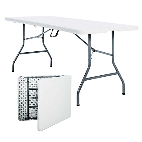 Peakform 6 ft. Peakform White Fold In Half Table