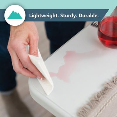 Image showing 6 th Peakform 6 ft. Peakform White Fold In Half Outdoor Table