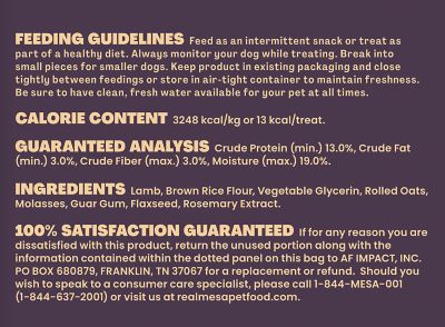 Image showing  Soft & Chewy Treat Lamb Recipe Bites, 9.0 oz.