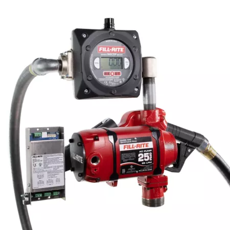 Fill-Rite 120V 25 GPM Cont Duty NPT Threaded Bung Mounted Fuel Transfer Pump with 18 Foot Discharge Hose NX25-120NB-AC Fuel Transfer Pumps