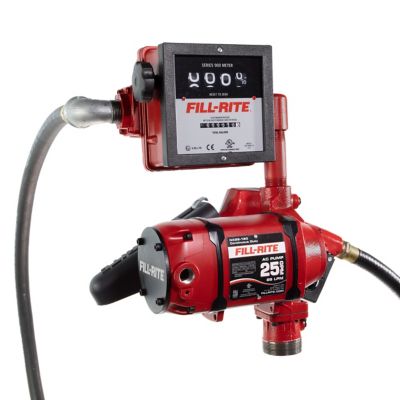 Fill-Rite 120V 25 GPM Cont Duty NPT Threaded Bung Mounted Fuel Transfer Pump with 12 ft. Discharge Hose, NX25-120NB-AH