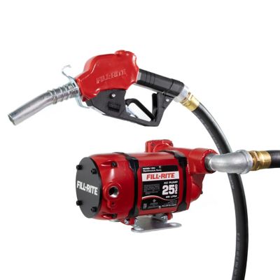 Fill-Rite 120V 25 GPM Cont Duty NPT Threaded Foot Mounted Fuel Transfer Pump with 18 ft. Discharge Hose