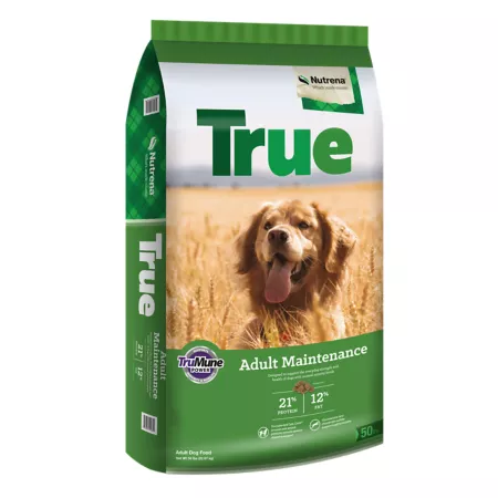 Nutrena True Adult Maintenance 12/21 Chicken Recipe Dry Dog Food 50-Pound Bag Dry Dog Food