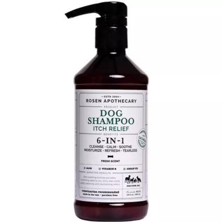 Rosen Apothecary 6-in-1 Dog Shampoo for Itching Relief 16 oz Dog Shampoos & Conditioners