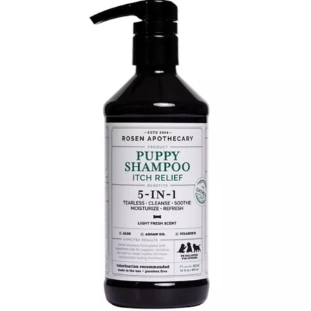 Rosen Apothecary 5-in-1 Puppy Shampoo for Itching Relief 480 ml Dog Shampoos & Conditioners