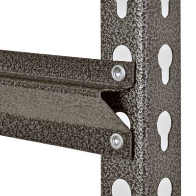 Image showing 6 th Muscle Rack 5-Tier 48 in. x 18 in. x 72 in. Shelving Unit, Silver Vein