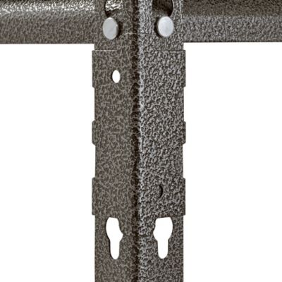 Image showing 7 th Muscle Rack 5-Shelf 48 in. W x 24 in. D x 72 in. H Shelving Unit, Silver Vein