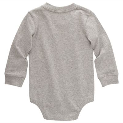 Image showing 1 th Carhartt Baby Unisex Long-Sleeve Pocket Bodysuit
