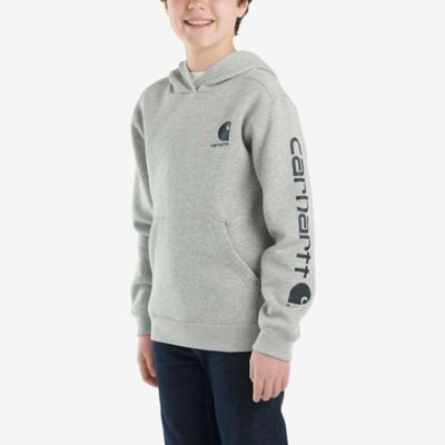 Image showing 1 th Carhartt Boys' Long-Sleeve Graphic Fleece Hoodie
