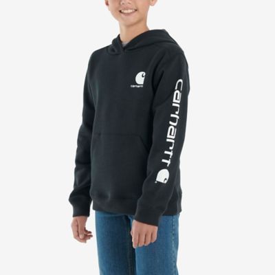 Image showing 1 th Carhartt Boys' Long-Sleeve Graphic Fleece Hoodie