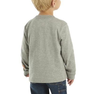 Image showing 2 th Carhartt Boys' Long-Sleeve Crew Neck Pocket T-Shirt