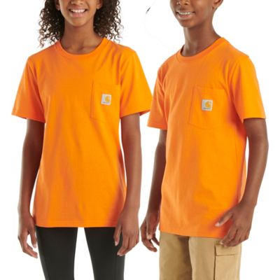 Carhartt Boys' Crew Neck Short-Sleeve Pocket T-Shirt