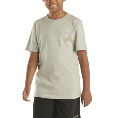 Image showing 1 th Carhartt Boys' Crew Neck Short-Sleeve Pocket T-Shirt