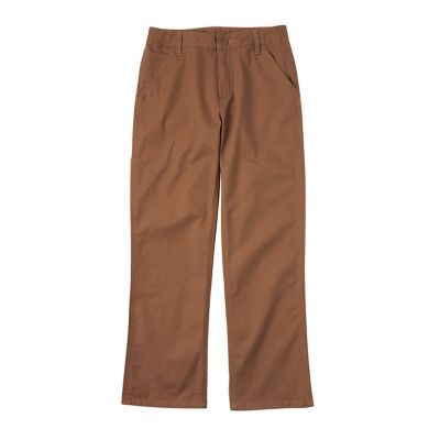 Carhartt Boys Loose Fit Mid-Rise Rugged Flex Canvas Utility Bootcut Work Pants
