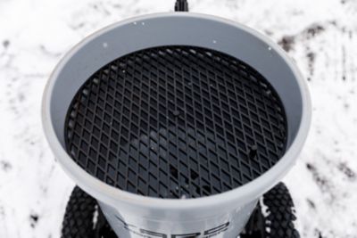 Image showing 7 th Yard Commander 50 lb. Capacity 10,000 sq. ft. Push Behind Broadcast Spreader, Corrosion Resistant Hopper, Adjustable Drop Rate