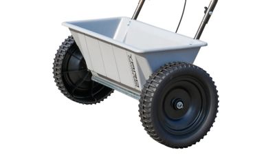Image showing 8 th Yard Commander 60 lb. Capacity 15,000 sq. ft. Push Behind Drop Spreader, Corrosion Resistant Hopper, 22 in. Spread Pattern