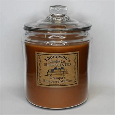 Thompson's Candle Co. 60 oz. 3 Wick Heritage Jar Candle - Grandpa's Blueberry Waffles