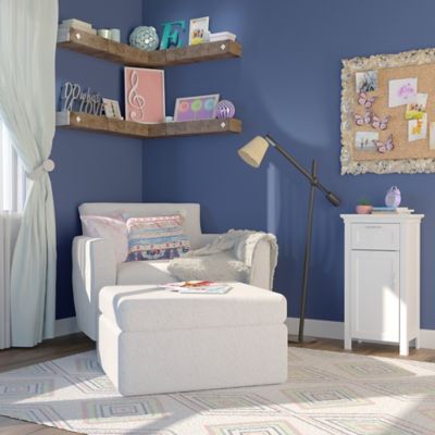 Image showing  Somerset Single Door Floor Cabinet, White