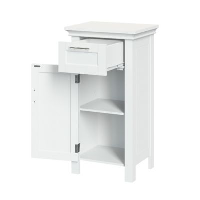 Image showing 8 th RiverRidge Home Somerset Single Door Floor Cabinet, White