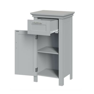 Image showing 7 th RiverRidge Home Somerset Single Door Floor Cabinet, Gray