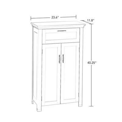 Image showing  Somerset Two-Door Floor Cabinet, White