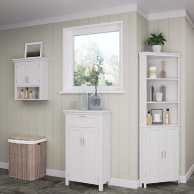 Image showing  Somerset Two-Door Floor Cabinet, White