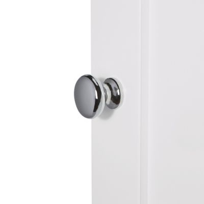 Image showing 8 th RiverRidge Home Ashland Single Door Wall Cabinet, White