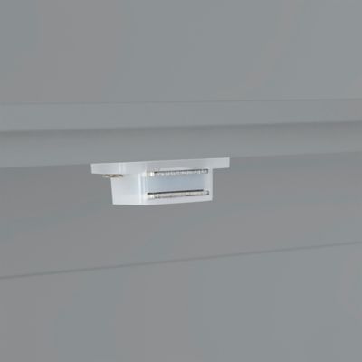 Image showing 8 th RiverRidge Home Ashland Single Door Wall Cabinet, Gray